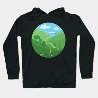 Over the Green Hills Hoodie